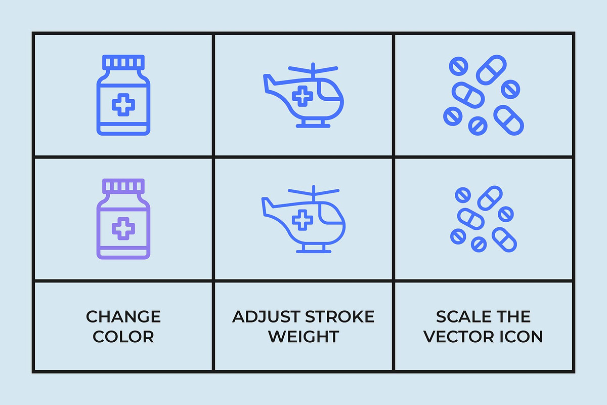 Medical Line Icons, an Outline Icon by Abstracto-Create (Photo 3 of 6)