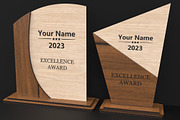 Acrylic & Wooden Award Trophies, an Object Graphic by ThemeXDigital (Thumbnail 7 of 9)