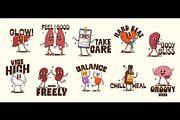 Medicine and healthcare funky y2k, a Healthcare Illustration by Buch&Bee (Thumbnail 2 of 3)