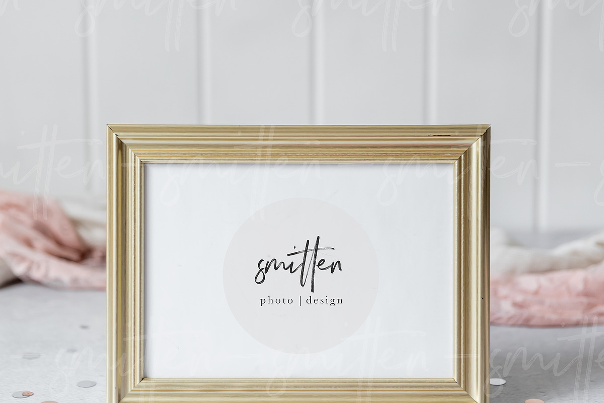 Gold frame  2 mockups featuring stock photography, styled stock photography, an Arts & Entertainment Photo by Smitten Photo & Design (Photo 3 of 4)