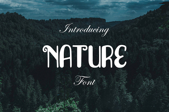 Nature Font preview 5