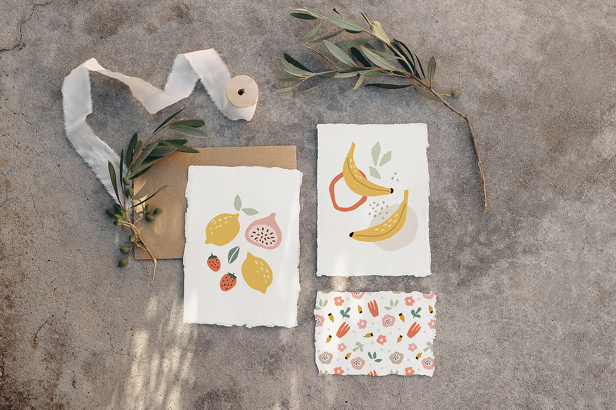 Abstract Juicy Summer Set, a Decorative Illustration by Tabita's shop (Photo 2 of 14)
