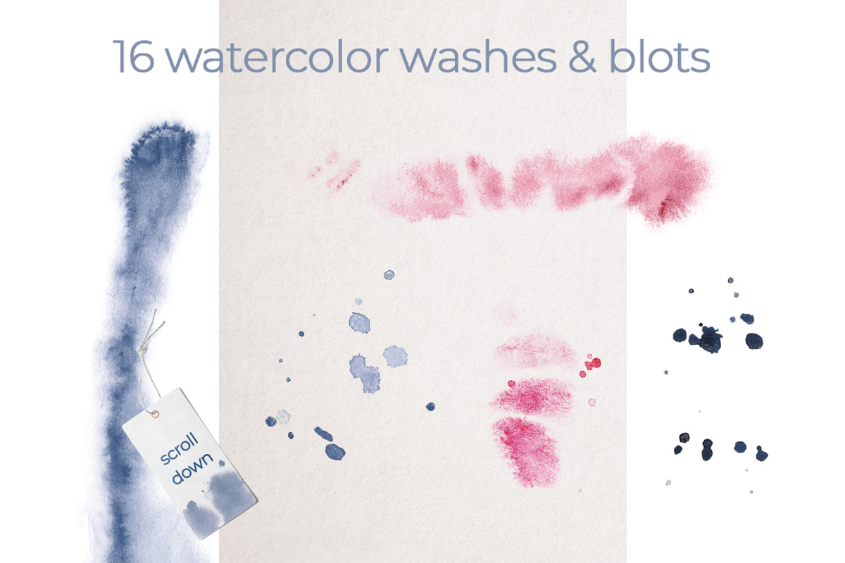 Watercolor Peonies and Foil Set, an Illustration by WBS Design (Photo 6 of 9)