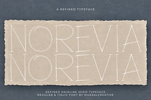 NOREVIA — Elegant Hairline Serif