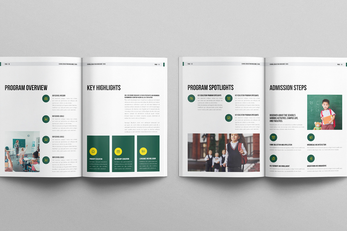 School Education Brochure Template, a Brochure Template by E-Type (Photo 5 of 7)