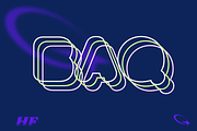 BAQ Rounded 2 Chunky Display Fonts, a Sans Serif Font by HyperFluro (Thumbnail 5 of 7)