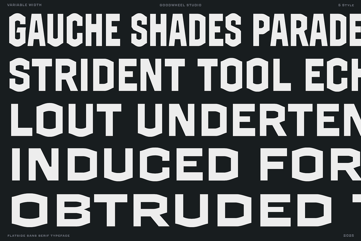 GW Grayback Variabel Width, a Sans Serif Font by Goodwheel Studio (Photo 8 of 9)