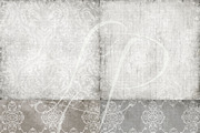 Neutral Damask & Solid Pattern Paper, a Pattern Graphic by Le Paper Cafe (Thumbnail 2 of 4)