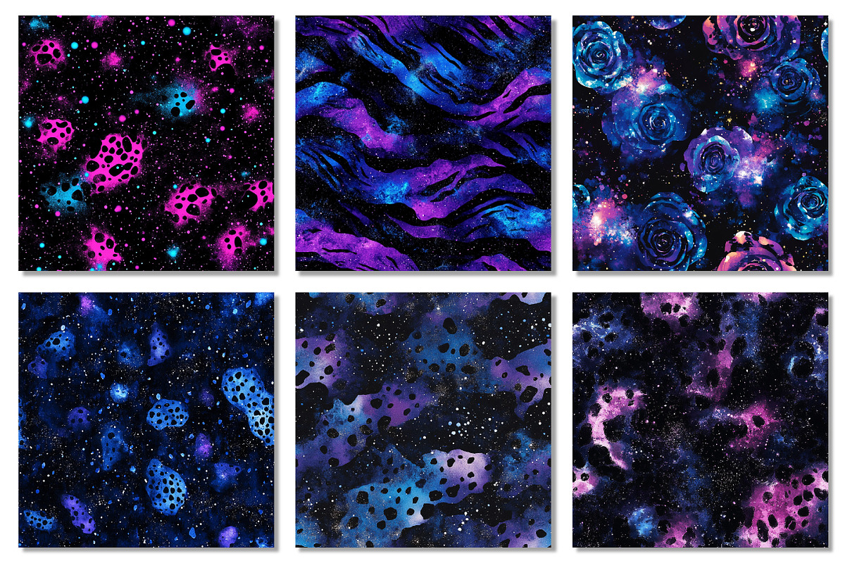 Galaxy Animal Print Digital Paper, a Texture Graphic by Dream Creation (Photo 3 of 7)