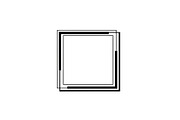 Modern Square Frame SVG Bundle, an Illustration by Creativeshirt (Thumbnail 8 of 31)