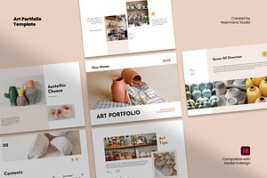 Minimal Art Portfolio, a Stationery Template by Neermana