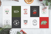 50 Retro Modern Christmas Logos, a Branding & Logo Template by Graphicdome (Thumbnail 7 of 11)