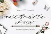 Authentic Script, a Script Font by Areatype (Thumbnail 1 of 7)