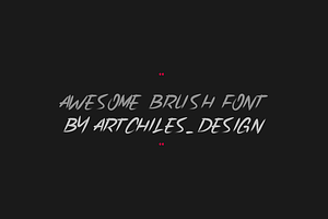 Lhoss Brush - Font