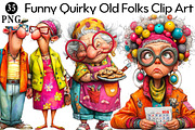 Quirky Old Folks Clip Art, an Illustration by Daily.Designs (Thumbnail 1 of 5)