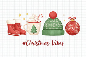 Christmas Vibes Cocoa Mug PNG, an Illustration by Craft Nest