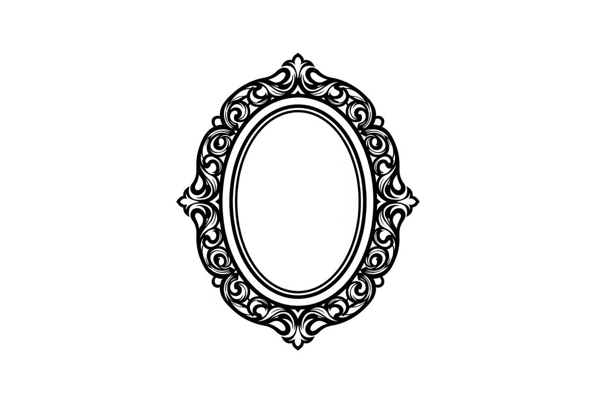 Vintage Oval Frame Vector Bundle, an Illustration by musafir_fashion (Photo 3 of 31)