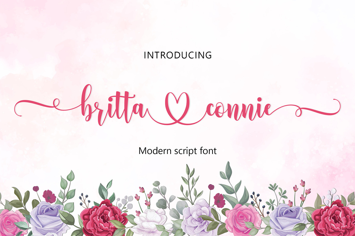 Britta Connie, a Script Font by Amarlettering (Photo 1 of 6)