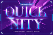 Quicknity - Futuristic Display, a Serif Font by Mokatype Studio (Thumbnail 1 of 10)