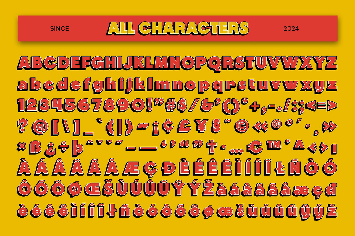 CS Cavania 3D, a Sans Serif Font by Craft Supply Co. (Photo 8 of 8)
