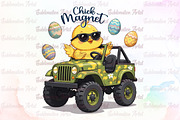 Chick Magnet PNG ,Cute Easter PNG, an Illustration by Sublimation Artist (Thumbnail 1 of 6)