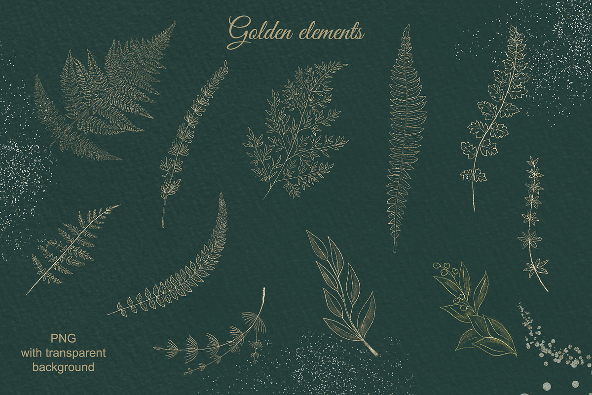 Gold and green, a Decorative Illustration by TatiArti (Photo 15 of 17)