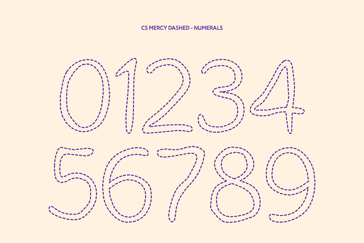 CS Mercy Dashed, a Script Font by Craft Supply Co. (Photo 3 of 8)