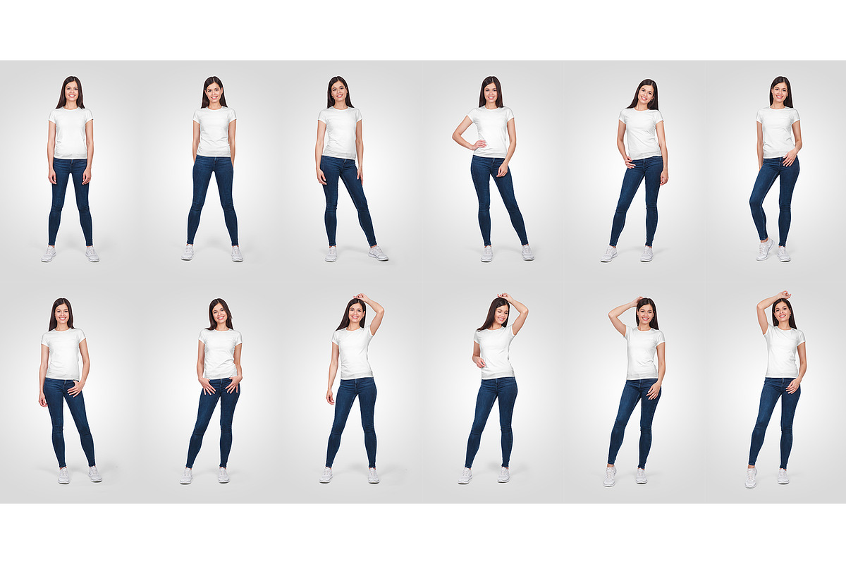 Female T-Shirt Mockups Vol 5 Part 1, a Shirt Mockup by Hi, Mock-Up! (Photo 10 of 10)