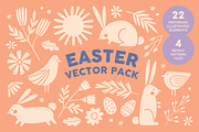 Easter Illustration Vector Pack, an Illustration by Soph Rowe (Thumbnail 1 of 6)