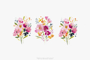 summer garden watercolor florals, a Decorative Illustration by Patishop Art (Thumbnail 5 of 10)