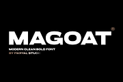Magoat, a Sans Serif Font by Fikryal Studio (Thumbnail 1 of 7)