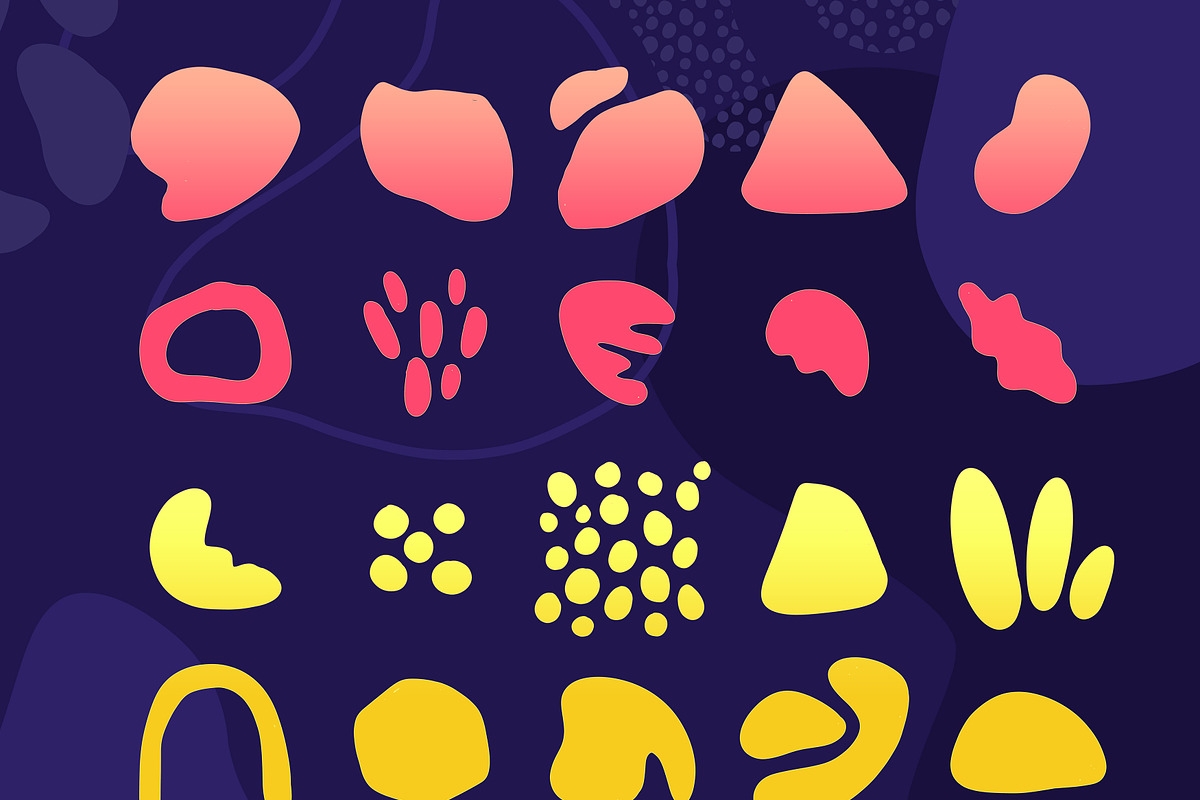 177 Procreate organic shapes brushes, a Brush Add-On by Endete & Mazak brushes (Photo 5 of 5)