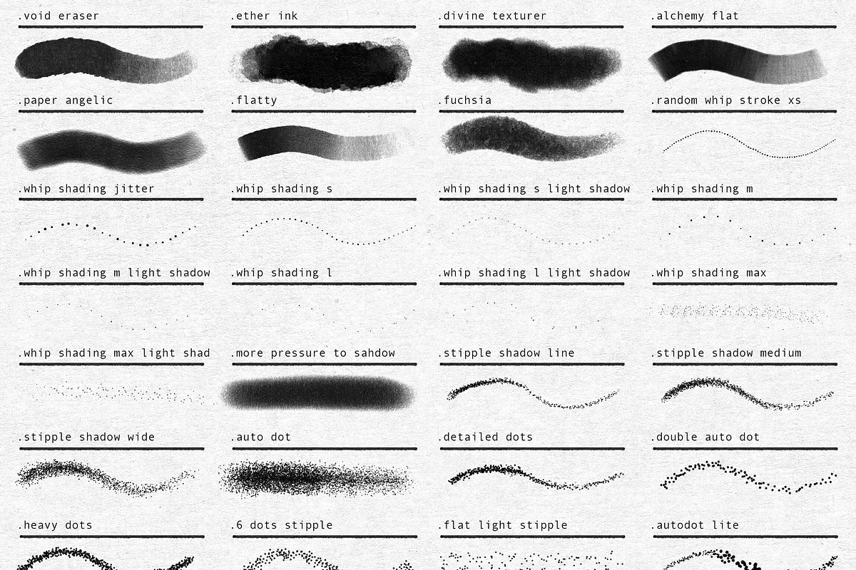 Tattoo Brushes For Procreate, a Brush Add-On by BrushArchive (Photo 10 of 10)