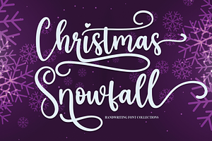 Christmas Snowfall Script Font