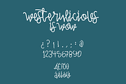 WESTERNLICIOUS, a Handwritten Font by M#RM#N (Thumbnail 3 of 4)