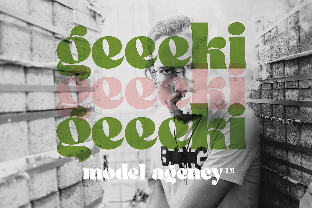 Geeeki - fat serif font, a Serif Font by Drawwwn (Photo 3 of 10)