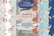 Watercolor patterns, a Pattern Graphic by ⚞ Kind Illustration ⚟ (Thumbnail 3 of 6)