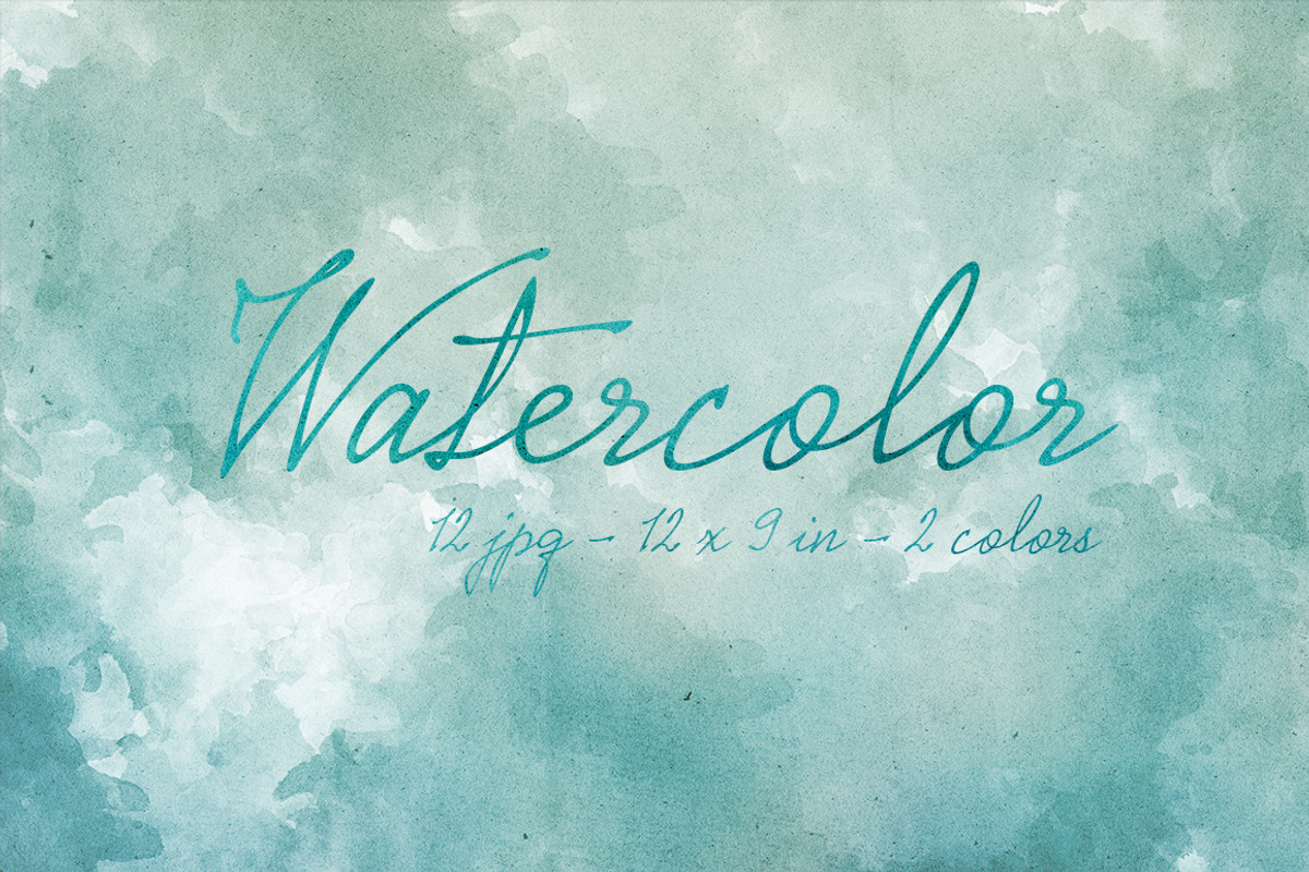 12 Blue Watercolor Backgrounds, a Texture Graphic by Orange Fox (Photo 1 of 4)