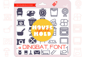 Household Alphabet - Dingbat Font