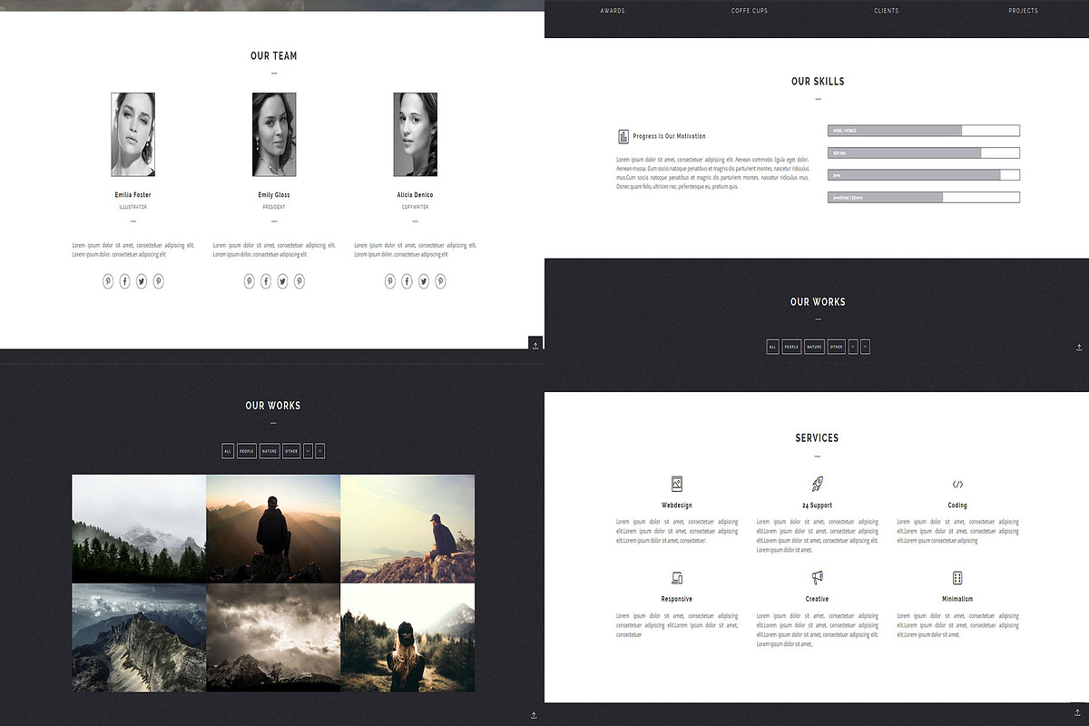 Bourbon One Page MultiPage Template, a HTML Template by CapitalTemplate (Photo 5 of 6)