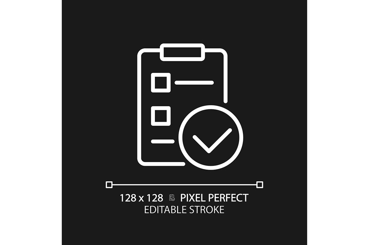 Checklist with checkmarks, an Icon by IMG Visuals