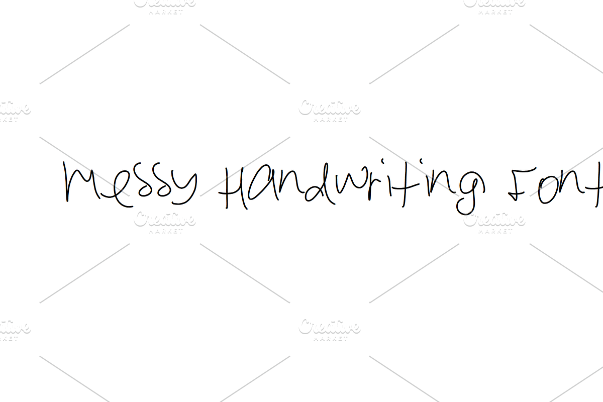 Messy Handwriting Font