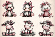 Whimsical Farm Animals Clipart, an Illustration by Digital Artistic99 (Thumbnail 3 of 9)