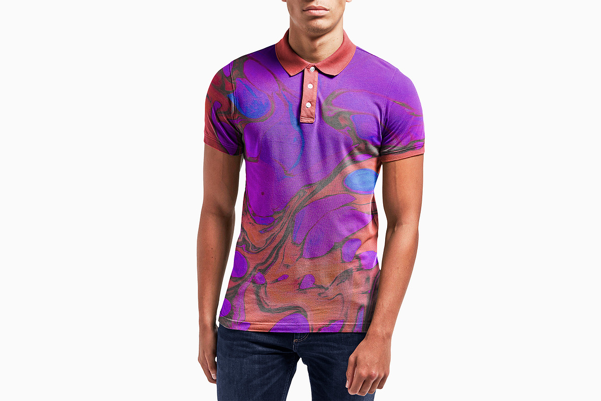 Male Model Polo Shirt Mockup - PSD, a Shirt Mockup by Asylab (Photo 1 of 8)