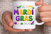 Faux Yarn Mardi Gras PNG, an Illustration by Canvas Craft (Thumbnail 5 of 6)