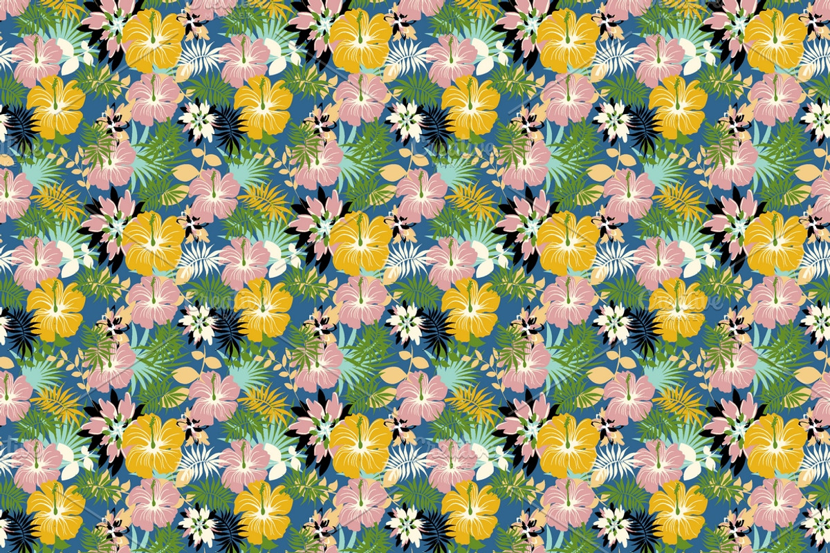 pack of 6 digital flolar pattern, a Pattern Graphic by Pattern Treasures (Photo 2 of 7)