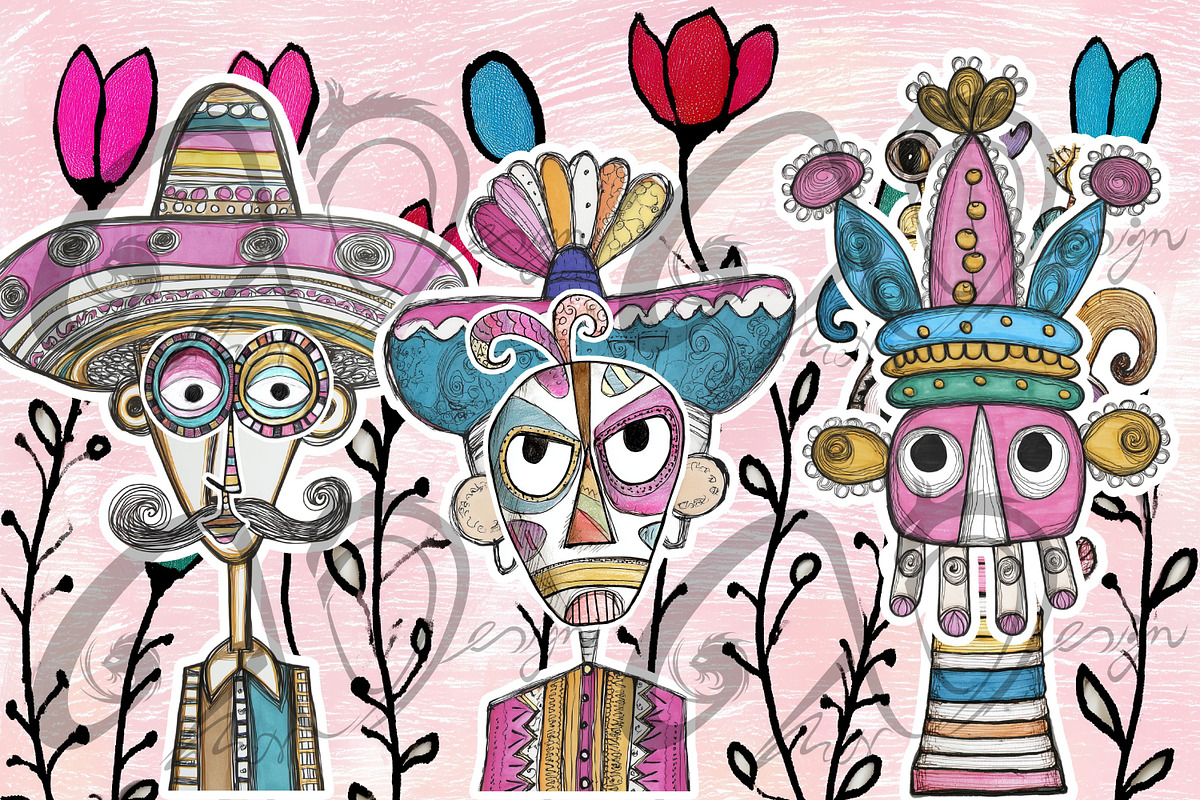 Mariachi Magic: playful Mexican, a Person Illustration by NiiiNArt (Photo 7 of 8)