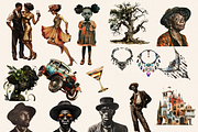 SURREAL ROARING TWENTIES CLIPART, a Person Illustration by Daring Digies (Thumbnail 5 of 10)