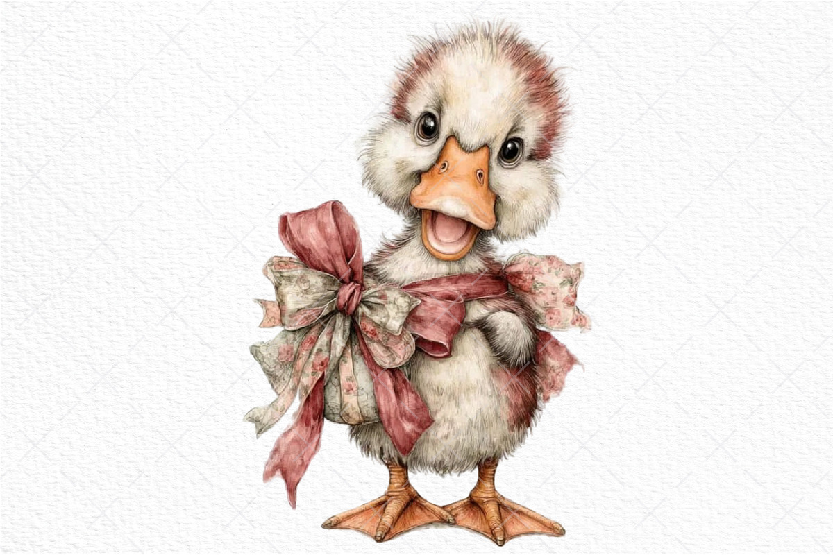 Whimsical Spring Duck Clipart Bundle, an Illustration by Craft Nest (Photo 8 of 10)