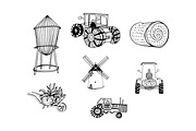 Farm Clipart SVG Hand Drawn Market, a Decorative Illustration by Anada Arty (Thumbnail 9 of 10)